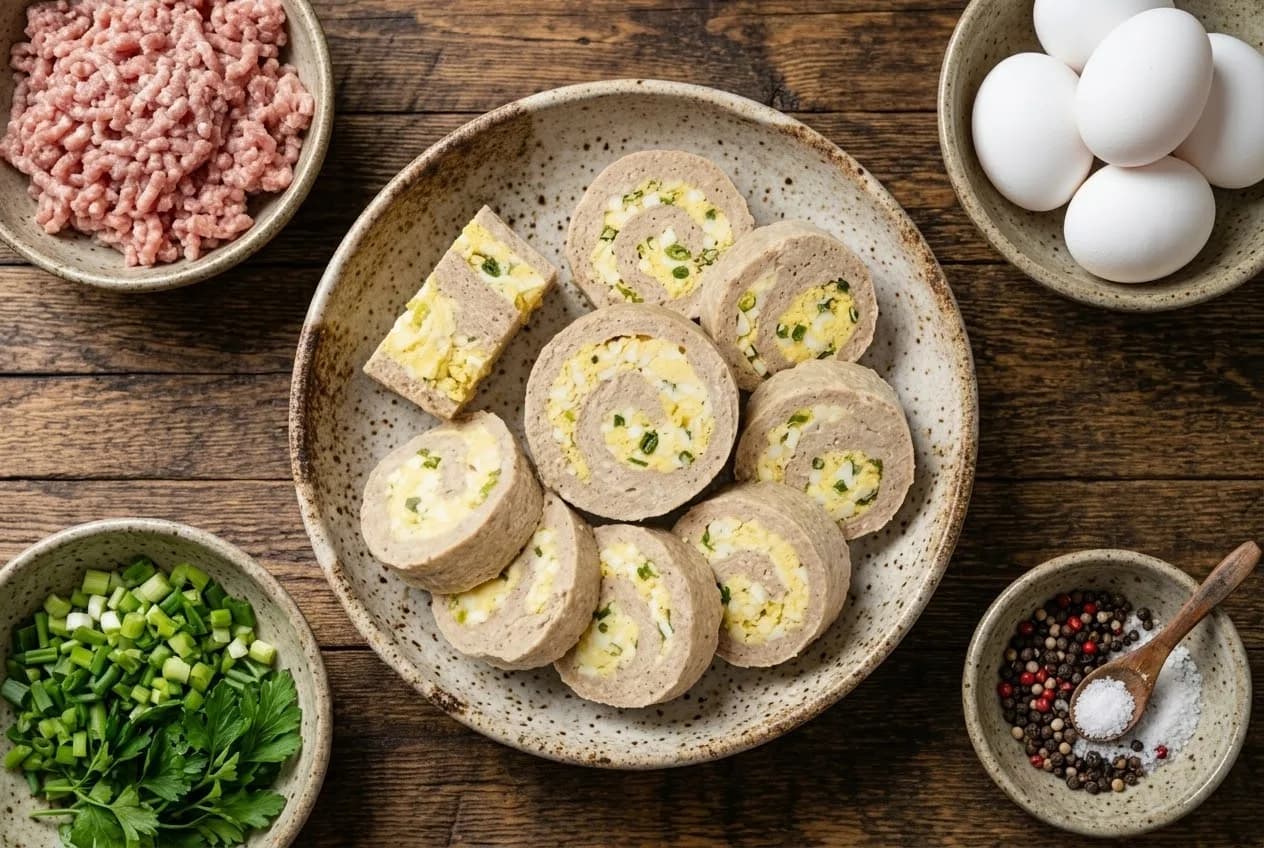 Рулет мясной с яйцом — фото 1 из 2