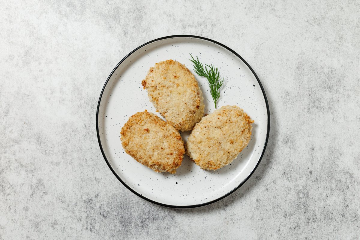 Котлеты рыбные жареные вес.